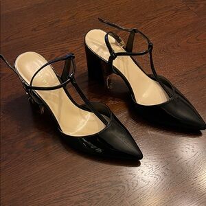 Nine West Black Patent Heels